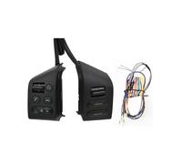 Per Sylphy Tiida Yida Livina, Pulsante Multifunzione Del Cruise Control Al Volante Pulsanti sostitutivi(Black with pits+adapter cable)