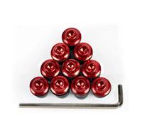 Per SYM JET X125 JET 14 10PCS 5mm Moto Parabrezza Bulloni Carenatura Supporti Parabrezza Vite(ROSSO)