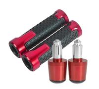 Per SYM JOYMAX Z 125/250/300 MAXSYM 400i 600i GTS 300i T2 T3 Set Di Manopole E Tappi Per Motocicletta, Estremità Del Manubrio(Rosso)