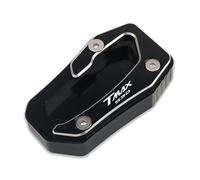 Per T-MAX TMAX 530 SX DX TMAX530 2017-2023 Moto CNC Cavalletto Piede Laterale Estensione Pad Piastra Di Supporto Ingrandire(Black)