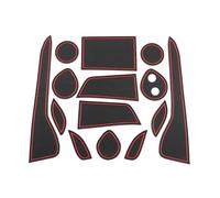 Per T&oyota C-HR Chr C HR 2016 2017 2018 2019 2020 Tappetino Per Scanalatura Della Porta Tappetino Antiscivolo Per Interni Tappetino Per Slot Per Porte Inserto portabicchieri(rosso)