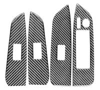 Per T&oyota Per Highlander 2015-2021 Pulsante Sollevamento Interno Interruttore Alzacristalli Adesivo Fibra Carbonio Auto Interno Telaio