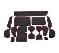 Per T&oyota Per Vtear RAV4 XA50 RAV 4 Tappetino Antiscivolo In Gomma Per Slot Per Porte, Accessori Per Lo Styling Degli Interni Auto 19-20 Inserto portabicchieri(LHD-Red)