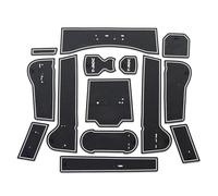 per T-ROC T ROC per V&W TROC 17-18 Auto Console Centrale Tappetino Antiscivolo Adesivo Sottobicchieri Cuscinetti Porta Slot Tazza Tappeto in Gomma Accessori Inserto portabicchieri(Wit)
