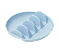 per taco, vassoio per tortilla, resistenti alle briciole, con divisori, base antiscivolo, lavabili in lavastoviglie e adatti al microonde, per pasti veloci, feste, in famiglia, hosting