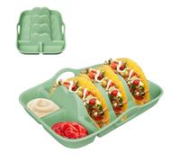 per tacos - Vassoio da servizio con separatori integrati, set di da festa riutilizzabili, con pareti a immersione | Vassoi durevoli per, la barba