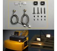Per Tamiya 1/14 RC Camion Trattore Escavatore Spotlight LED Lampada della Luce