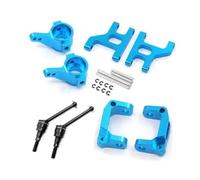 Per Tamiya CC01 TA02 TA03 1/10 Braccio Sospensione Anteriore Inferiore Mozzo Portante Base C Tazza Sterzo Albero Trasmissione In Metallo 4WD Parti RC Per Buggy Parti Riparazioni RC(Blue)