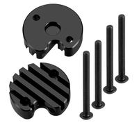 Per Tamiya Clod Buster Mibidao 1/10 Metallo Copertura Motore Argento Nero Rosso Rc Auto Aggiornamenti Riparazioni Sostituzioni Accessori Parti Riparazione RC(Black)