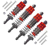 Per Tamiya ORV Frog Per Subaru Brat E Per Hyper Per Go 1/10 Kit Di Sostituzione Ammortizzatori Ad Olio Telecomandati Veicoli Fuoristrada Parti Ammortizzatore RC(Red)