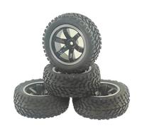 Per Tamiya Per HSP Per HPI Per Traxxas Per TRX4 4WD On Road Car 4PCS 1:10 RC Per Rally Pneumatici In Gomma 75mm Con Cerchioni Ricambi Pneumatici RC