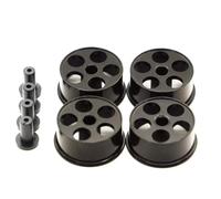 Per Tamiya Per Mini 4WD 1/32 Ruote Di Diametro Medio Parti Autoprodotte Per Scala L018 1Set Disco Colorato Alluminio RC Ricambi(Black)