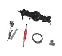 Per Tamiya Per Scania Per Benz Per Actros Per Volvo Per Man 1/14 In Metallo Anteriore Posteriore Asse Passante Con Blocco Del Differenziale Potenza RC Accessorio Ricambio RC