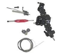 Per Tamiya Per Scania Per Benz Per Actros Per Volvo Per Man 1/14 In Metallo Anteriore Posteriore Asse Passante Con Blocco Del Differenziale Potenza RC Accessorio Ricambio RC