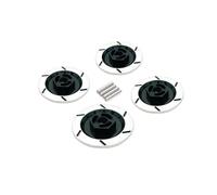 Per Tamiya Per Tt-01 Per Tt02 Per HPI Per HSP 94123 1/10 RC On Road Racing Car 4PCS Freno A Disco In Lega Di Alluminio Ruota Cerchio Box Adattatore Esagonale 12mm RC Modifiche(Black)