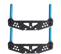 Per Tamiya Per TT01 Per TT-01 1/10 RC Car Upgrade Parts 2X Torre Ammortizzatori Anteriore E Posteriore Con Supporti Per Montanti Della Carrozzeria Accessori Giocattoli Rc