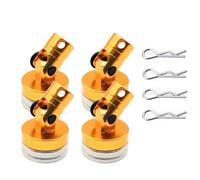 Per Tamiya Per TT01/TT02 1/10 RC Car Drift Remote Control Shell Per Forte Magnete Stealth Body Post Con Colonna Di Contatto RC Giocattoli Ricambi(Yellow)