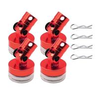 Per Tamiya Per TT01/TT02 1/10 RC Car Drift Remote Control Shell Per Forte Magnete Stealth Body Post Con Colonna Di Contatto RC Giocattoli Ricambi(Red)