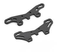 Per Tamiya Per TT02 1/10 RC Parti Di Aggiornamento Accessori In Fibra Di Carbonio Anteriore E Posteriore Intensificare Piastra Torre Dell'ammortizzatore Parti Modificate RC Modifiche