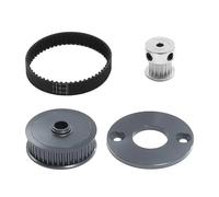 Per Tamiya Per TT02 Per TT-02 1/10 16T 40T A Basso Rumore Trasmissione A Cinghia Sistema Di Ingranaggi RC Auto Modificare Parti Aggiornamento RC Componenti(Titanium)