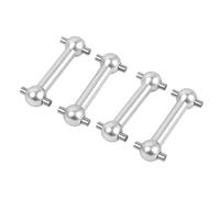 Per Tamiya Per TT02 TT02D TT02S 1/10 Albero Di Trasmissione In Metallo Albero Di Trasmissione Dogbone Parti Di Aggiornamento Per Auto RC Accessorio Per Auto RC(Silver)