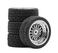 Per Tamiya Per Tt02 Xv01 Wrc 1/10 Rc Auto 4 Pezzi 65 Millimetri Drift Pneumatici Ruote-On-Road Per Le Corse Flat Run Set Parti Aggiornamento Accessori Modellismo RC