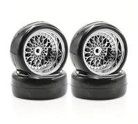 Per Tamiya Per Tt02 Xv01 Wrc 1/10 Rc Auto 4 Pezzi 65 Millimetri Drift Pneumatici Ruote-On-Road Per Le Corse Flat Run Set Parti Aggiornamento Accessori Modellismo RC