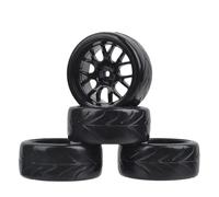 Per Tamiya Per Wltoys Per HPI Per Traxxas Per Kyosho Per Racing 1/10 4PCS Duro Drift Tire Ruote 12mm HEX Per Scala RC On Road Touring Car RC Ruote Gomma