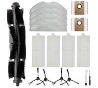 Per Tapo RV30 Max Plus RV30 Max RVV20 Max Plus RV20 Max Robot Aspirapolvere Set di Ricambio con Spazzola Principale 4 Filtri 4 Salviette 2 Sacchetti di Polvere 4 Spazzole Laterali Spazzola di Pulizia