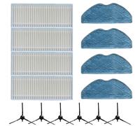 Per Tapo RVA100 RV10 RV30 Kit Ricambio Panno Filtro Spazzola Laterale Aspirazion