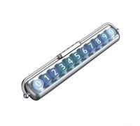 per targa Contatto Auto Girevole Nascondi Numeri per targa(silver base) | per Luce notturna integrata, angolo 19° per visibilità, materiale , design elegante