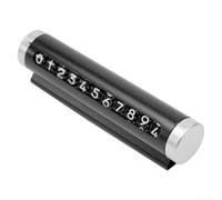 per targa Parcheggio Temporanea Auto Rotativa Numeri per targa(Black) | Rotella regolabile, numero incollare, design retrattile, privacy garantita, uso rapido