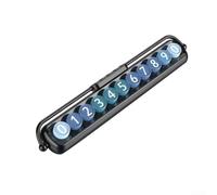 per targa Telefono Auto Luminosa Notte Numeri Nascosti per | per Luce notturna integrata, visibilità immediata al buio, numeri chiari e leggibili, sicurezza stradale(black base)