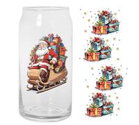 per tazze - Adesivo impermeabile | per occhiali natalizi | natalizi in festivi per bicchieri per feste, feste, casa, bar, uso in cucina