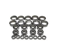 Per Tekno ET410 EB410 1/10 26 Pezzi Kit Completo Di Cuscinetti A Sfera Acciaio Cromato Preingrassato Guarnizioni In Gomma Nera Auto RC Componente Di Aggiornamento Cuscinetti Rc