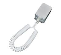 per telefono anti-furto, corda per telefono - Supporto telecomando per TV con corde a molla, assorbimento rapido, catena antifurto espandibile per casa, hotel, scuola, ristorante, bianco