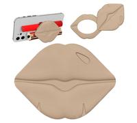 per telefono con rossetto - Specchio rotante a 360°, supporto flessibile in silicone, organizer cosmetico portatile | Accessorio multifunzione con contenitore per il trucco, organizzazione de