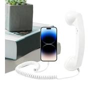 per telefono retrò - per chiamate da 7,87" | Telefono ABS TypeC - Microfono integrato, ricevitore cablato classico, compatibile con presa confortevole, per chiamate in