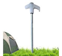 per tenda a vite ancoraggi a terra a vite in metallo da 20 cm per il pavimento si illuminano al buio tenda filettata antivento da campeggio per tenda