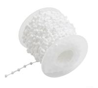 Per tende da finestra paralumi o 10 m di lunghezza catena bianca collegamento collegamento plastica tirare lungo liscio parti di ricambio per tende verticali catena inferiore 89 mm tende cavo perline