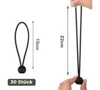 Per Tenditori per Cord Elastici Durevoli Set di 30 con Palline per Facile Uso Es