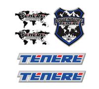 Per Tenere 700 1200 1200XT 1200Z ADVENTURE TOURING SUPER 2019 2018 Rilievo Del Carro Armato Della Protezione Tronco Bagagli Adesivi Emblema(Theme A)