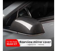 Per Tesla 2021-24 ModelY Specchietto retrovisore Shell Copertura di ricambio Cappucci per specchietti retrovisori Sostituisci la parte Modello in carbonio luce intensa