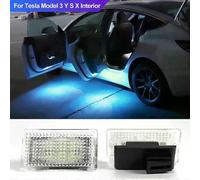 Per Tesla Model 3 Y S X, lampadina a LED ultra luminosa per vano piedi, luce interna per portiera -