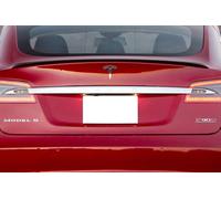 Per Tesla Modello S 2012-2017 Spoiler Sportivo In Nero Opaco Non Verniciato