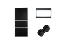 Per Tesla Per Il Modello Y Juniper Pannello Di Controllo Centrale Adesivo Ad Adsorbimento Elettrostatico Navigazione Console Centrale(3PCS Set Black)