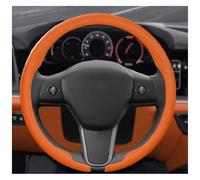 Per Tesla Per Model 3 Per Model X S Y 2019-2025 Coperchio Volante Auto Decorativo Interno Coprivolante(Emma Orange-O)