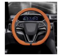 Per Tesla Per Model 3 Per Model X S Y 2019-2025 Coperchio Volante Auto Decorativo Interno Coprivolante(Emma Orange-D)