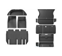 Per Tesla Per Model X 5 6 7 Posti 24-22 Tappetini Set Completo Fodere Pavimento Coprisedili Posteriori Bagagliaio Rivestimenti Carico Tappetino Bagagliaio Baule(Full Set 5 Seats)