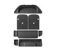Per Tesla Per Model X 5 6 7 Posti 24-22 Tappetini Set Completo Fodere Pavimento Coprisedili Posteriori Bagagliaio Rivestimenti Carico Tappetino Bagagliaio Baule(Trunk Set 7 Seats)